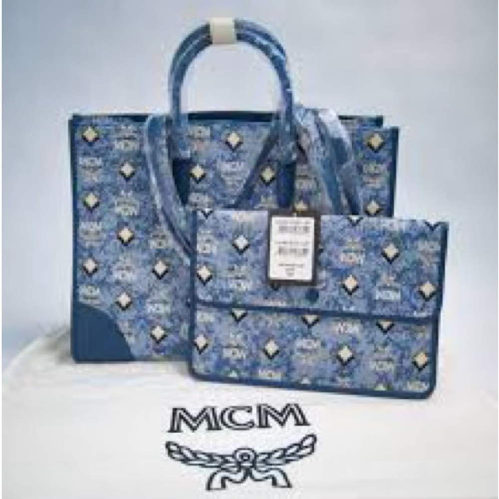 NWT, MCM DENIM SET